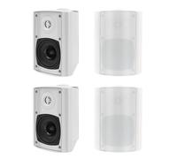 Herdio 4 Pouces 400 Watts Bluetooth Enceinte encastrable Plafond, pour Cuisine, Chambre, Salle de Bain, cinéma Maison Compatible avec Bluetooth(4 Haut-parleurs)