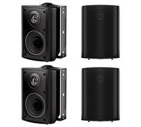 Herdio 4 Pouces 400 Watts Bluetooth Enceinte encastrable Plafond, pour Cuisine, Chambre, Salle de Bain, cinéma Maison Compatible avec Bluetooth(4 Haut-parleurs)