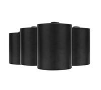 Herdio 5,25 Pouces, 600 Watts Bluetooth Enceintes d'extérieur avec amplificateur stéréo câblé pour Toutes Les l'intérieur et l'extérieur terrasse(4 Haut-parleurs Noirs)