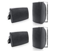 Herdio 6,5 Pouces 800 W Haut-parleurs Bluetooth d'extérieur, filaires étanches avec amplificateur Multifonctionnel, Haut-parleurs muraux pour terrasse, Piscine, Jardin (Noir)