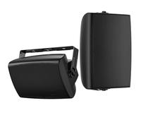 Herdio 6.5 Pouces Enceinte Bluetooth Exterieure Etanche, 400W Haut - Parleur d'extérieur,2 Voies avec Basse Puissante pour Patio Home Piscine Intérieure Terrasse Arrière - Cour(Paire Noir)