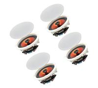 Herdio 6,5 Pouces Enceintes Plafond Bluetooth 600 Watts Haut-parleurs de Plafond Parfait pour, Cuisine, Chambre, Salle de Bain, terrasse Couverte(4 Haut-parleurs)