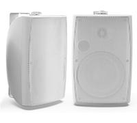 Herdio 8 Pouces 600W Haut-Parleur Bluetooth extérieur, étanche Enceintes d'extérieur, Haut-Parleur Mural résistant avec Paire TWS | Convient aux Grands espaces (Blanc)