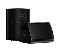 Herdio Haut-parleurs extérieurs passifs 5,25 Pouces câblés étanches, Enceinte d’Extérieur 300 Watts Haut-parleurs murales Tout Temps pour Patio, intérieur, terrasse, Jardin (1 Paire, Noir)