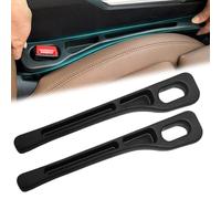 HERDJK 2 Pièces Remplisseur d'Espace Siège Auto pour Honda Civic 10th Generation 2016-2019, Rembourrage d'Espace de Siège en Cuir PU Souple Accessoire d'Intérieur Élégant,Black