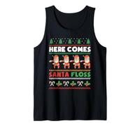 Here Comes Santa Floss Ugly Christmas pour garçons, Enfants et Hommes Débardeur