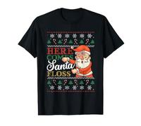 Here Comes Santa Floss Ugly Christmas pour garçons, Enfants et Hommes T-Shirt Graphique avec Valeur