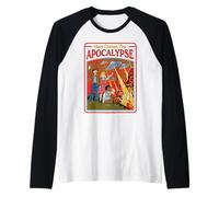Here Comes The Apocalypse UFO Retro Funny Adult Humor Manche Raglan