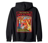 Here Comes The Apocalypse UFO Retro Funny Adult Humor Sweat à Capuche