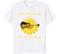 Here Comes The Sun and I Say It's Alright Custom Gift T-T-Shirts à Manches Courtes, Long Sleeve, SweatT-Shirts à Manches Courtes, Hoodies(Large)