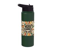 Here Comes the Sun Men Women Stainless Steel Insulated Water Bottle