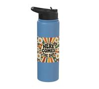 Here Comes the Sun Men Women Stainless Steel Insulated Water Bottle