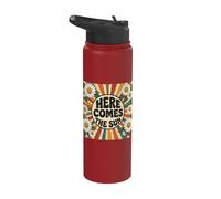 Here Comes the Sun Men Women Stainless Steel Insulated Water Bottle