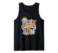 Here Comes The Sun Retro Flower Spring Happy Summer Débardeur