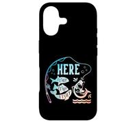 Here Fishy Funny Fishing Fishermen Fish Graphic Funny Gift Coque pour iPhone 17