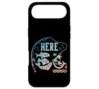 Here Fishy Funny Fishing Fishermen Fish Graphic Funny Gift Coque pour iPhone Air