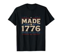 Here for Fireworks USA Patriotic Independence 1976 Funny T-Shirt