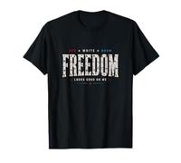 Here for Fireworks USA Patriotic Independence 1976 Rouge Blanc T-Shirt