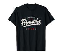 Here for Fireworks USA Patriotic Independence 1976 Summer T-Shirt