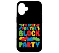 Here for The Block Brique de Construction d'anniversaire Coque pour iPhone 16