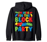 Here for The Block Brique de Construction d'anniversaire Sweat à Capuche
