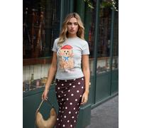 Here for the T Here for the T Grey Artist Dog Graphic Fitted Baby T-Shirt