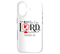Here I Am Lord Send Me Bible Verse Isaiah 6:8 Cross Christ Coque pour iPhone 17