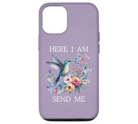 Here I Am Send Me Isaiah 6:8 Bible Christian Hummingbird Coque pour iPhone 12/12 Pro