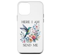 Here I Am Send Me Isaiah 6:8 Bible Christian Hummingbird Coque pour iPhone 12 Mini