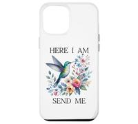 Here I Am Send Me Isaiah 6:8 Bible Christian Hummingbird Coque pour iPhone 12 Pro Max
