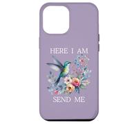 Here I Am Send Me Isaiah 6:8 Bible Christian Hummingbird Coque pour iPhone 12 Pro Max