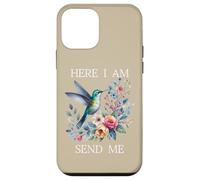 Here I Am Send Me Isaiah 6:8 Bible Christian Mom Hummingbird Coque pour iPhone 12 Mini