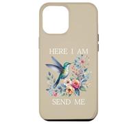 Here I Am Send Me Isaiah 6:8 Bible Christian Mom Hummingbird Coque pour iPhone 12 Pro Max