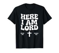 Here I Am Send Me Isaiah 6:8 Christian Bible Verse Lord T-Shirt