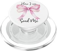 Here I Am Send Me Women Here I Am Lord Send Me Isaiah 6:8 PopSockets PopGrip pour MagSafe