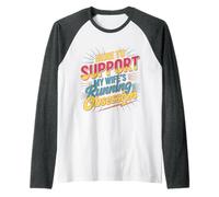 Here to Support My Wife's Running Obsession - Manche Raglan
