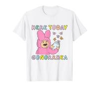 Here Today Gonorrhée Drôle Bizarre Bunny Meme Inapproprié T-Shirt