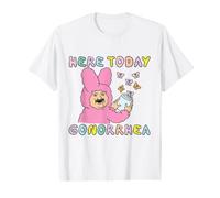 Here Today Gonorrhée Drôle Bizarre Bunny Meme Inapproprié T-Shirt Graphique avec Valeur
