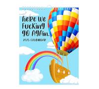 Here We Funking Go Again Calendar 2025 - Funny Calendar 2025 Month Wall Calendars - Here We Fu_king Go Again Calendar 2025 for Home Office Decor