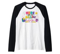 Here We Go Again I Mean Welcome Back to School Funny Teacher Manche Raglan
