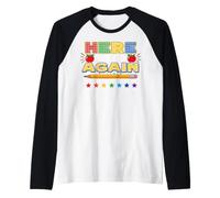 Here We Go Again I Mean Welcome Back to School Teacher Funny Manche Raglan