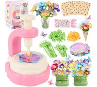 Herenear Activité Manuelle Enfant, Kit Création Bouquet de Fleurs DIY, Création de Fleurs Manuelle Fille 4 5 6 7 8 9 10 Ans, Idée Cadeau Anniversaire Les Cadeaux de Noël Fill pour Enfant 3 Ans+