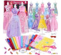 Herenear Fashion Design Kit pour Filles avec 4 Mannequins - Loisirs Créatifs Couture pour Enfants - Cadeau Fille 6 7 8 9+ Ans D'anniversaire