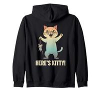 Here's Kitty! Graphique Humoristique Chat Souris Chat Chaton Sweat à Capuche