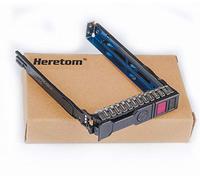 Heretom 727695-001 727695 2,5" Plateau de Disque Dur Caddie NVMe Tray Caddy pour Serveur HP G10 Gen10