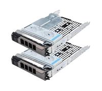 Heretom F238F 0F238F F238F Lot de 2 cadres de disque dur SAS SATA 3,5" pour Dell Poweredge F238F+9W8C4