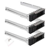 Heretom Lot de 3 Caddy Disque Dur 3,5" X7K8W 0X7K8W Supports de Disque Dur | 3,5" Tiroir à échange à chaud, HDD Tray Caddy pour Serveur Dell PowerEdge R740 R640 R750 R760 Gen14 Gen15 Gen16 LFF SATA SAS