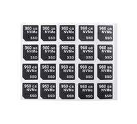 Heretom Lot de 40 autocollants de capacité pour Dell DXD9H et X7K8W 14ème génération (960 Go NVME SSD, NVME)