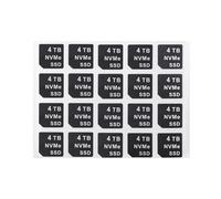 Heretom Lot de 40 autocollants de capacité pour Dell DXD9H et X7K8W 14ème génération (NVME SSD, NVME 4 To)