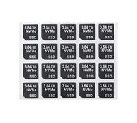 Heretom Lot de 40 autocollants de capacité pour Dell DXD9H et X7K8W 14ème génération (SSD NVME 3,84 To, NVME)